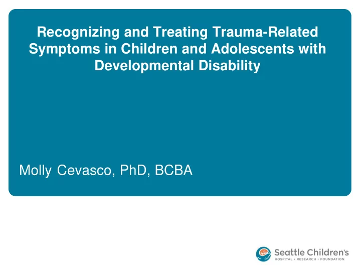 developmental disability