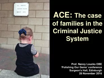 BENEFITS  CHILDREN &amp;  VICTIMS  YOUNG PEOPLE PRISONERS  FAMILIES  CRIMINAL  CRIME  JUSTICE