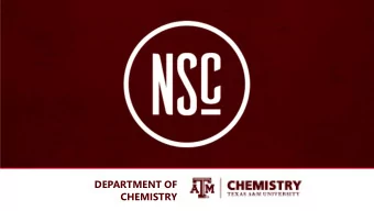DEPARTMENT OF  CHEMISTRY  CHEMISTRY UNDERGRADUATE ADVISING OFFICE  Dr. Holly Gaede  Dr. Joe Mawk