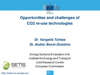 Dr. Vangelis Tzimas  Dr. Andrei Bocin-Dumitriu  Energy  ergy System  ems Evalua  aluation  ion Unit