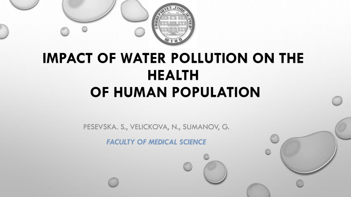 impact of water pollution on the health of human