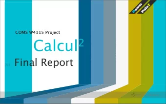 Overview  1. Simple calculus calculating language for  mathemetical function evaluation, derivation