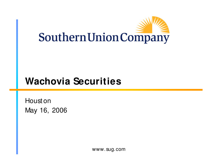 wachovia securities