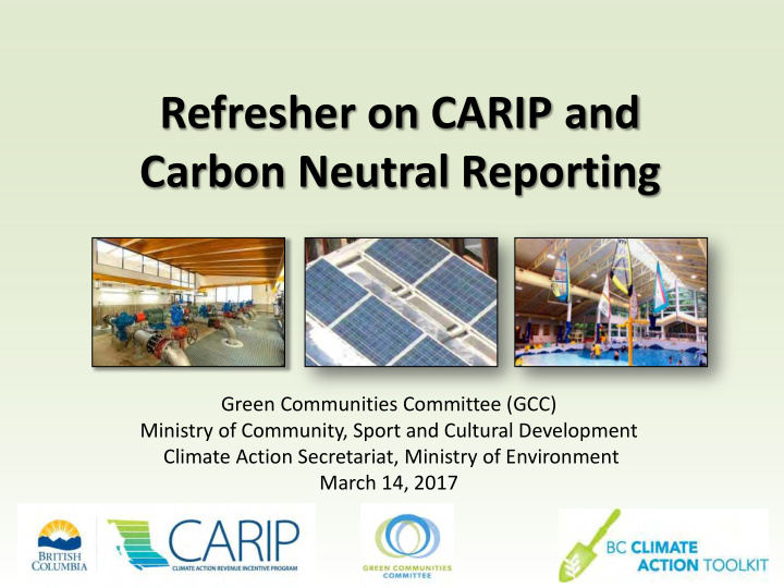 refresher on carip and carbon neutral reporting
