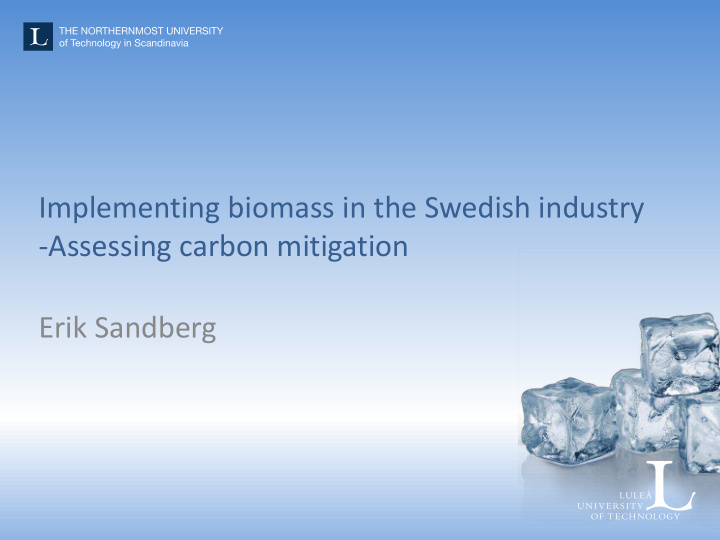 assessing carbon mitigation