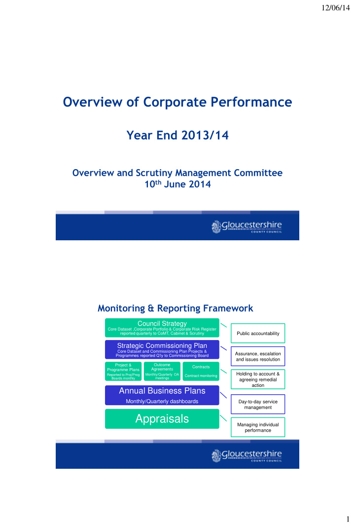 year end 2013 14 overview and scrutiny management