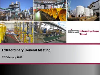 Extraordinary General Meeting  12 February 2019  Important Notice  This presentation is not for