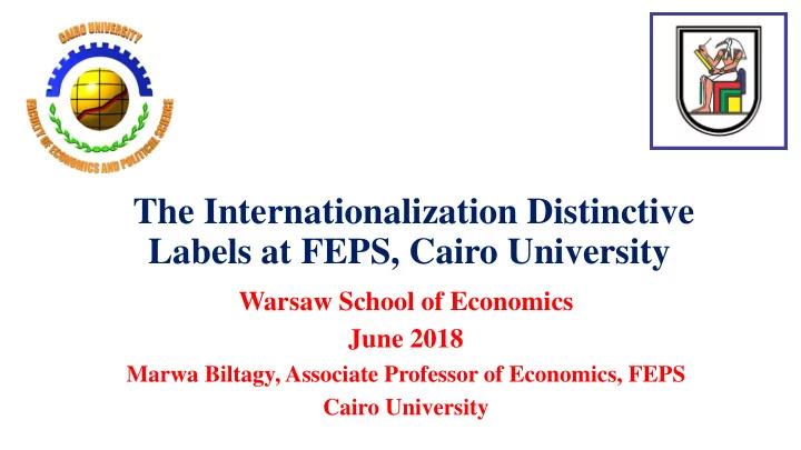the internationalization distinctive