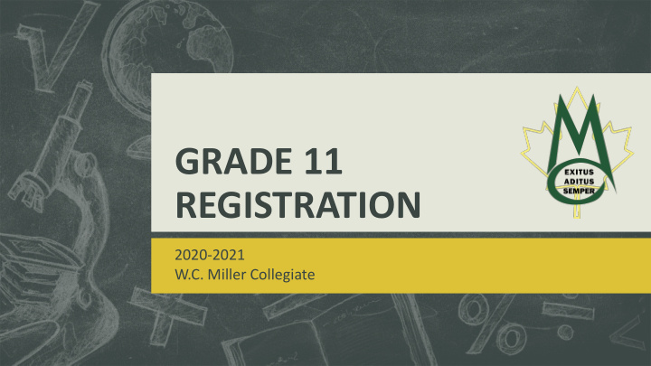 grade 11 registration