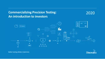 2020  An introduction to investors  40MG  ?  +  EGFR  PD-1  PD-2  TEST  TEST  Better testing.