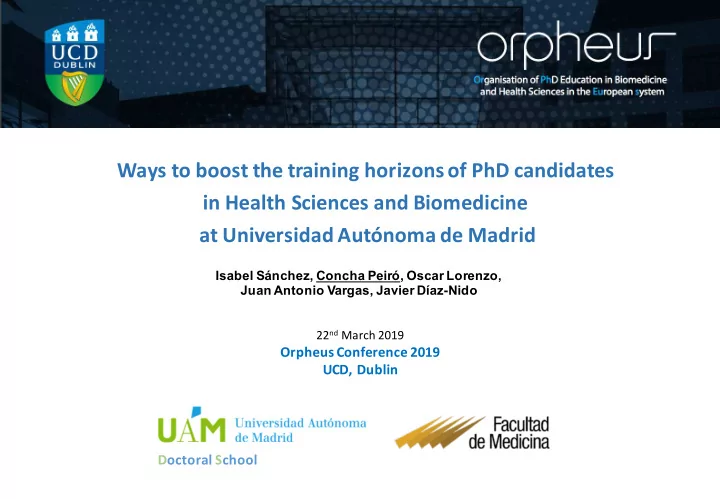 ways to boost the training horizons of phd candidates in
