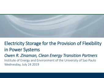 in  in Power Systems  Owen R.  R. Z  Zinaman,  , Clean Energy Transition Partners  Institute of