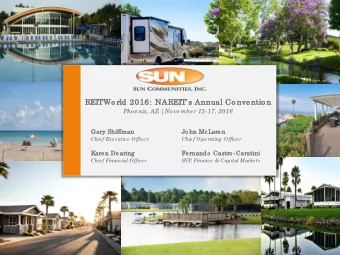 REITWo rld 2016: NAREIT's Annual Co nventio n  Phoe nix, AZ |  Nove mbe r 15-17, 2016  Gary