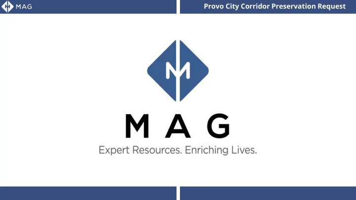 provo city corridor preservation request