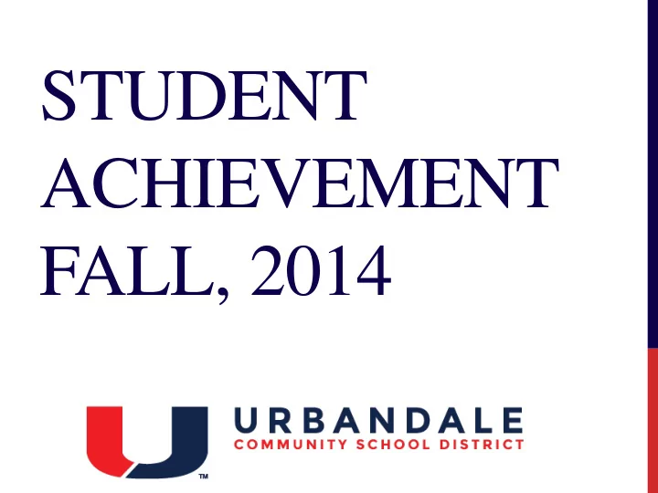 achievement fall 2014 celebrations
