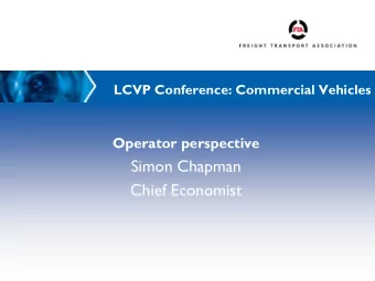 Simon Chapman  Chief Economist  Freight environmental  priorities  NOISE  CARBON  SAFETY  AIR