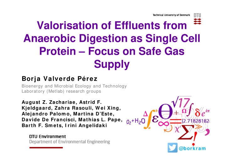valorisation of effluents from anaerobic digestion as