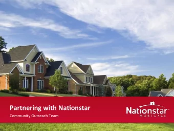 Partnering  with  Na-onstar    Community  Outreach  Team    Providing