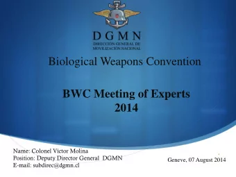 S  Position: Deputy Director General  DGMN Geneve, 07 August 2014  E-mail: subdirec@dgmn.cl
