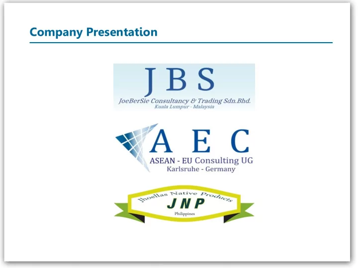company presentation company linkage
