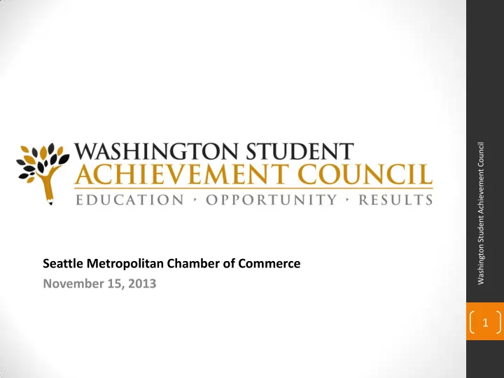 seattle metropolitan chamber of commerce