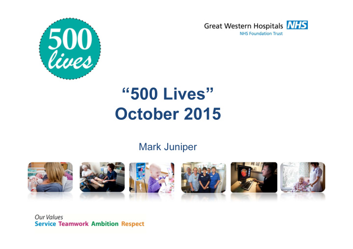 500 lives october 2015