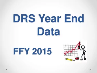 DRS Year End  Data FFY 2015  Federal Reports RSA-911: All c lo se d c a se s. Due  No ve mb e r 30