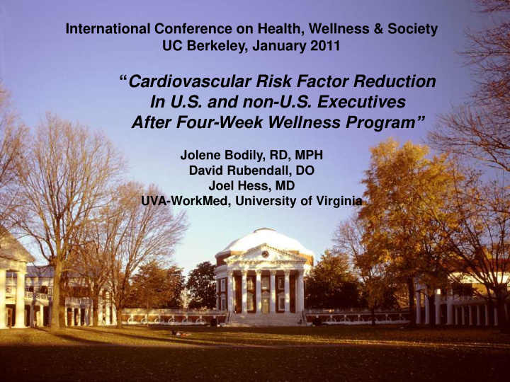 cardiovascular risk factor reduction in u s and non u s