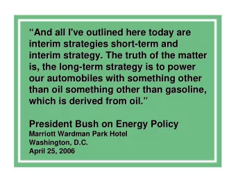 And all I've outlined here today are  And all I've outlined here today are    interim