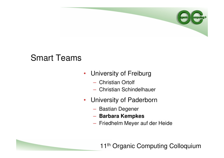 smart teams