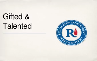 Gifted &amp;  Talented  Agenda   What is Gifted?   Achievement vs. Ability