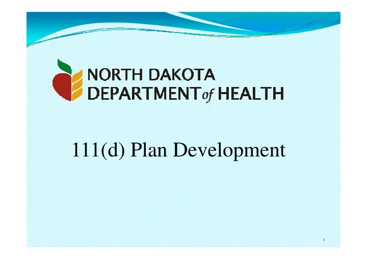 111 d plan development