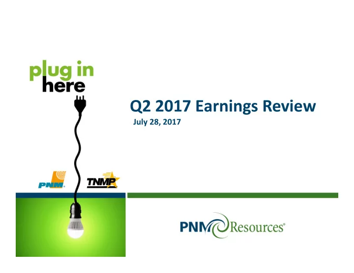 q2 2017 earnings review