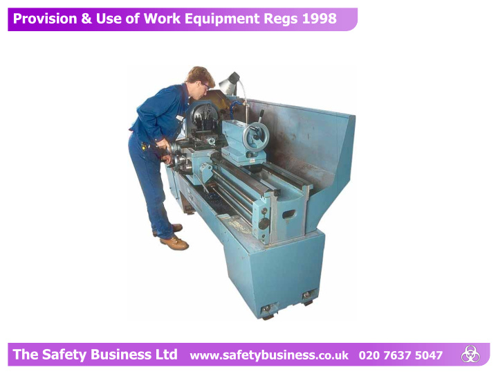 provision use of work equipment regs 1998