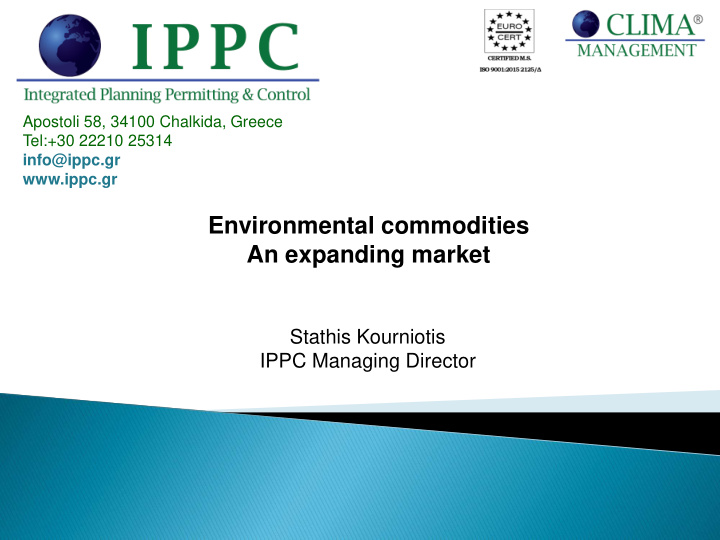 environmental commodities an expanding market