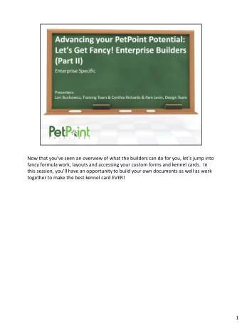 Now that youve seen an overview of what the builders can do for you, lets jump into  fancy