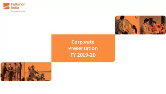 Corporate  Presentation  FY 2019-20  Contents    Company Background    Key Differentiators