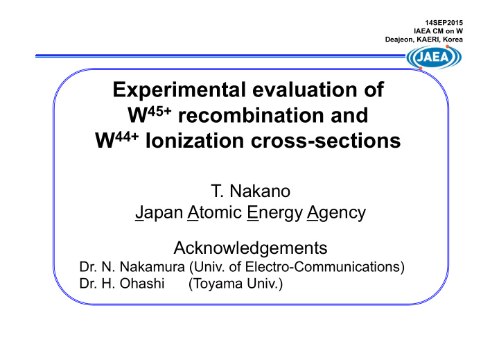 experimental evaluation of w 45 recombination and w 44