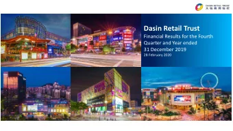 Dasin Retail Trust  Financial Results for the Fourth  Quarter and Year ended  31 December 2019  28