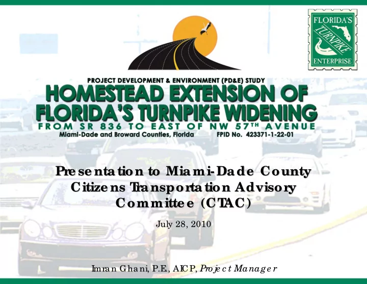 pr e se ntation to miami dade county dade county pr e se