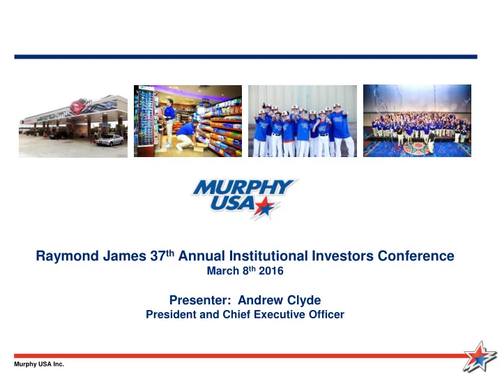 raymond james 37 th annual institutional investors