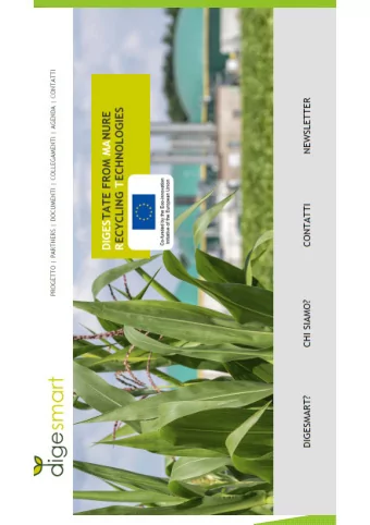 1 DIGES TATE FROM MA NURE R ECYCLING T ECHNOLOGIES Digesmart project  DIGES tate from MA nure R