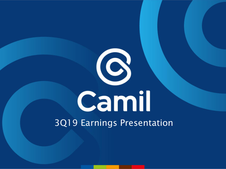 3q19 earnings presentation disclaimer