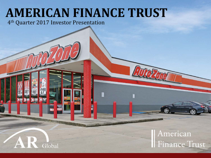american finance trust