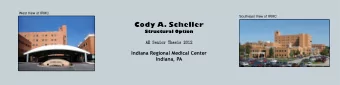 Indiana, PA  West View of IRMC  Presentation Outline  Southeast View of IRMC  Introduction