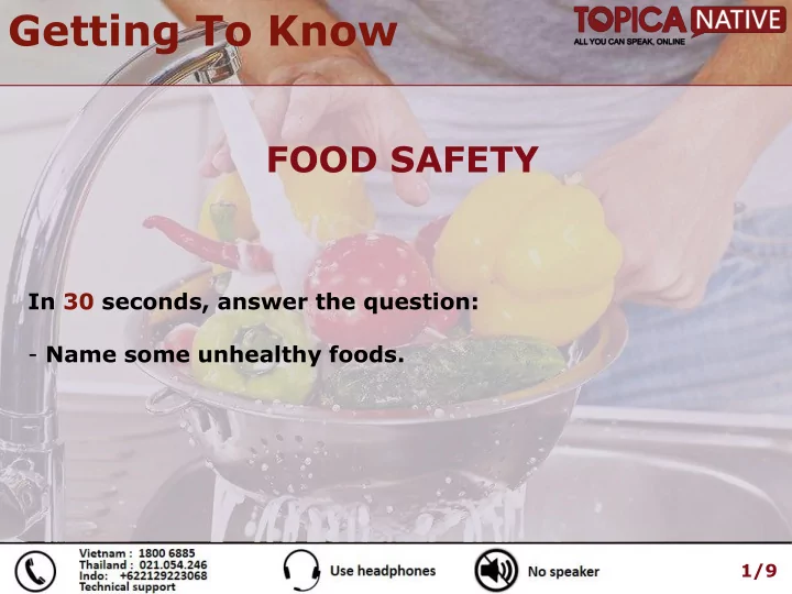 name some unhealthy foods 1 9 speak up watch the video