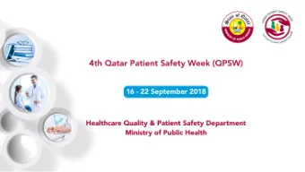 A  A Global Perspective on  Me  Medication  on Sa  Safety:  :  fr  from  om evidence to  o act