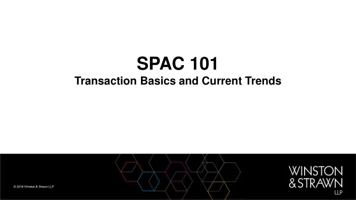 spac 101