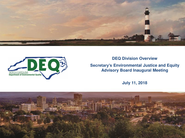 deq division overview secretary s environmental justice