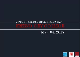 F  RE  SNO CI  T  Y COL  L  E  GE  Ma y 04, 2017  WORK  SHOP #  2  OUT  L  I  NE  I. Introduction